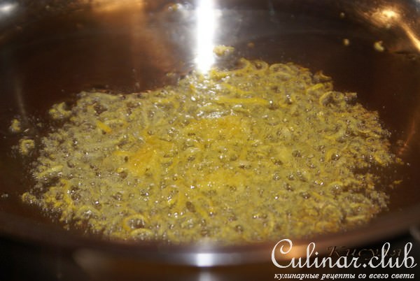 Печень индейки с бананом и ромом