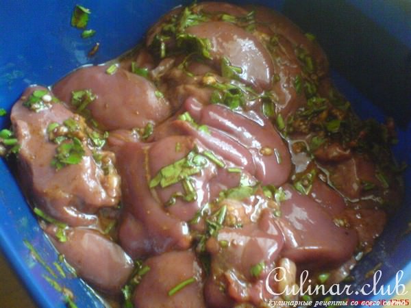 Куриная печень по-мароккански