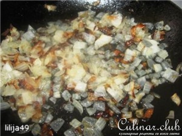 Куриные сердечки в баклажанах