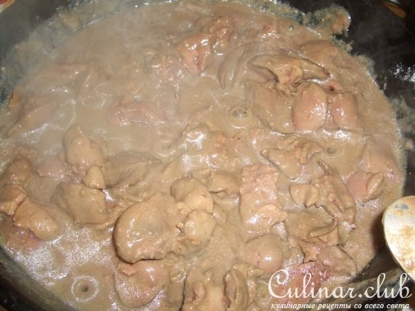 Запеканка из макарон,сыра и печени