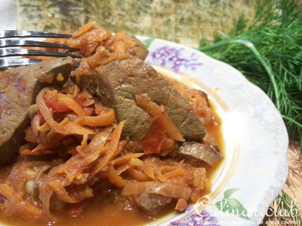 Печень и сердце барашка в остром кисло-сладком соусом