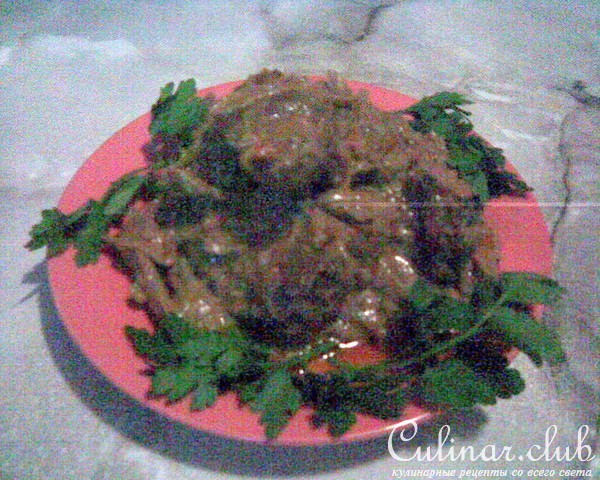 Куриная печеночка, тушеная с капустой