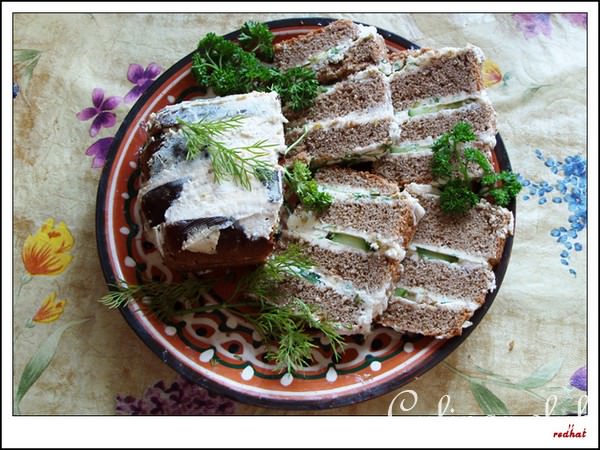 Закуска из ржаного хлеба