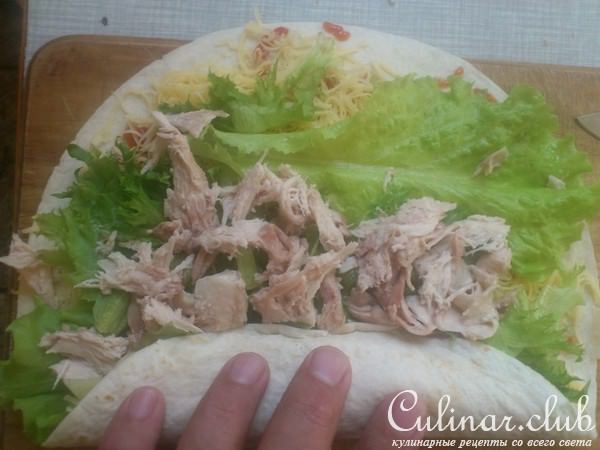 Тортилья с курицей