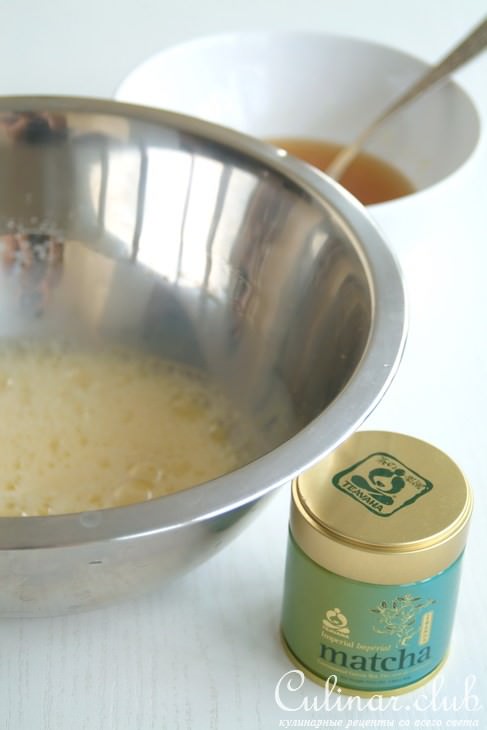 Кекс и курд с зеленым чаем матча ( matcha )