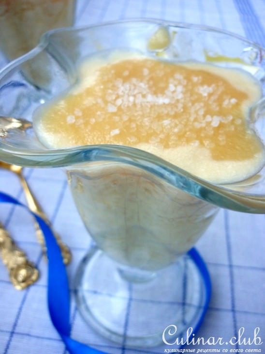 Рисовый десерт с солёной карамелью