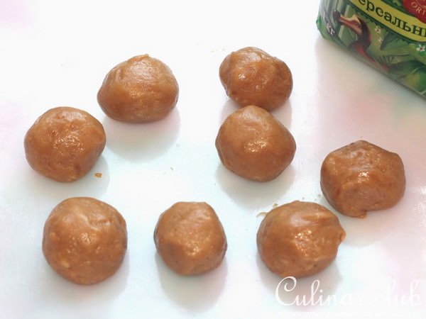 Ореховые шарики со сгущенкой - десерт без выпечки