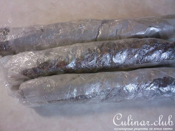 Шоколадная колбаска с баранками