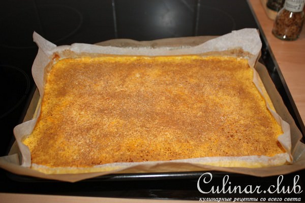 Апельсиновый рулет с джемом и корицей (Torta de laranja)
