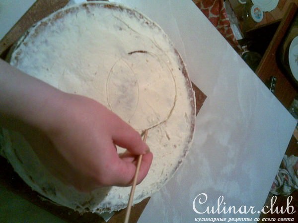 Ананасовый торт со Смешариками