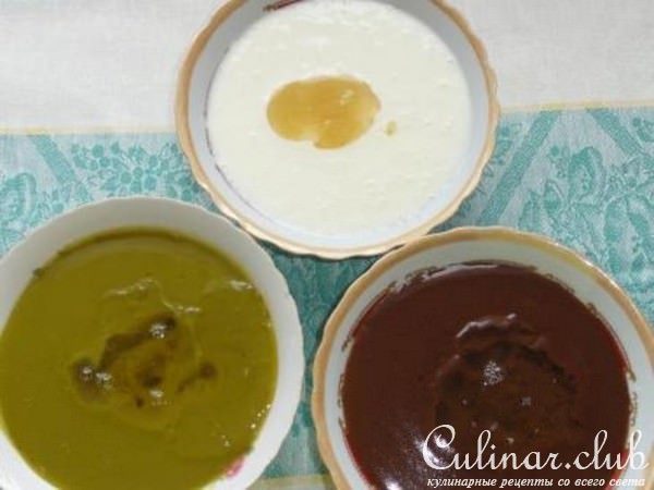 Молочное бланманже из фасоли и гороха.