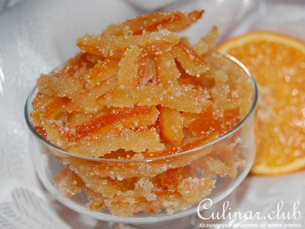 Цукаты из апельсиновых корочек