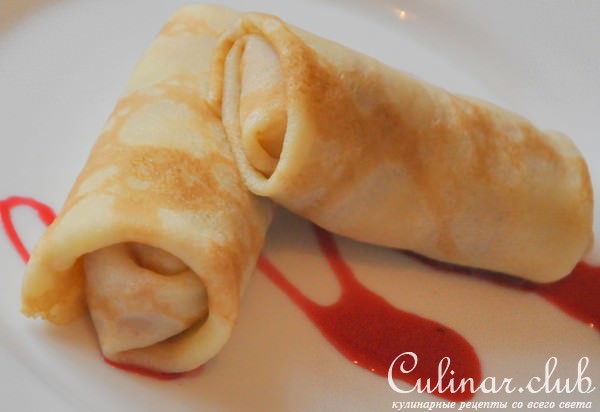 Блинчики с вишней и рисом