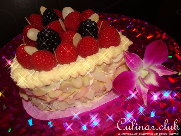 Пирожные «Валентинки из лета»