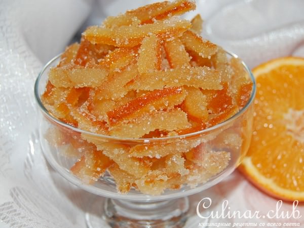 Цукаты из апельсиновых корочек