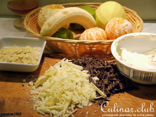 Теплый фруктовый десерт „Зимним вечером“
