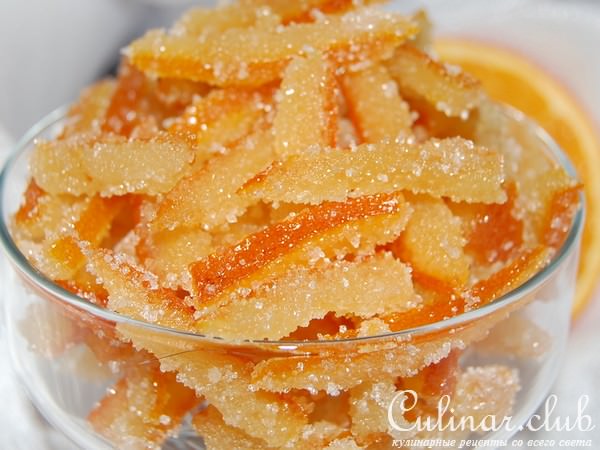 Цукаты из апельсиновых корочек