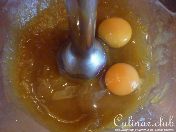 Флан с тыквой и яблоками