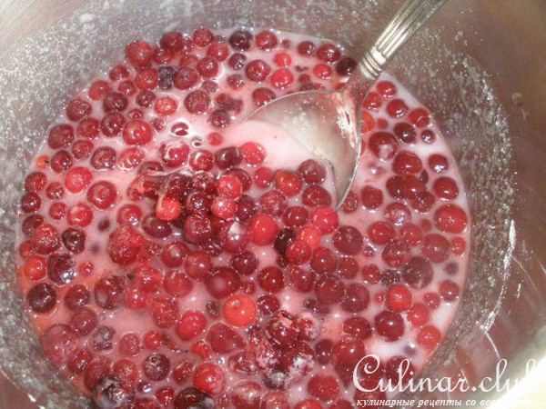 Клюквенный десерт