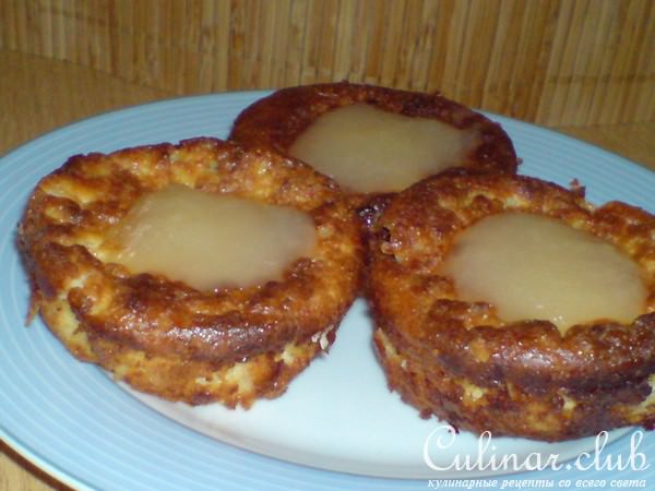Творожные мини-запеканки с желе "Pina-Colada "