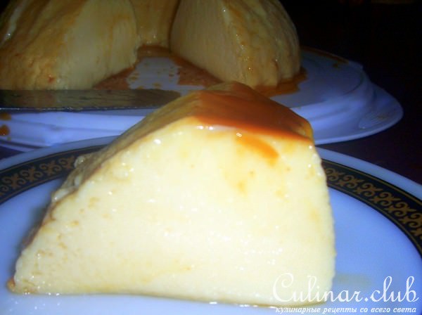 Флан из сгущёного молока