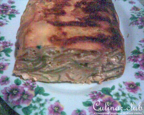 Творожная запеканка с итальянскими разноцветными ракушками и карамельным пуддингом