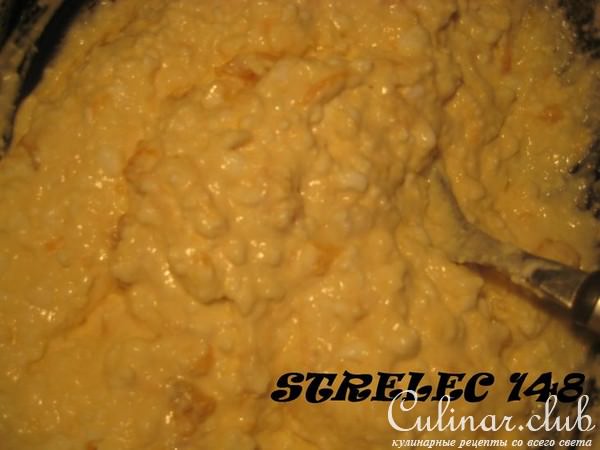 Оладьи из "Домашнего сыра" с абрикосами.