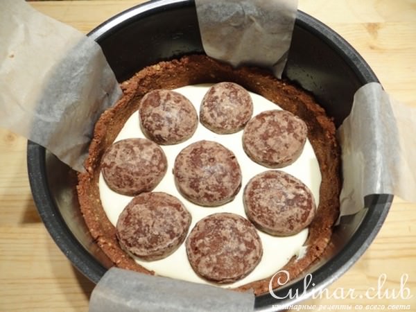 Творожный чизкейк с шоколадными пряниками