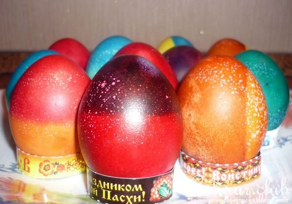 Пасха полосатая с шоколадом