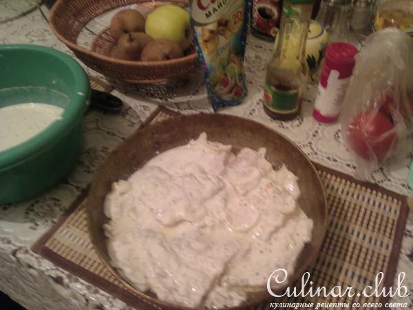 Пангасиус с сыром и помидорами