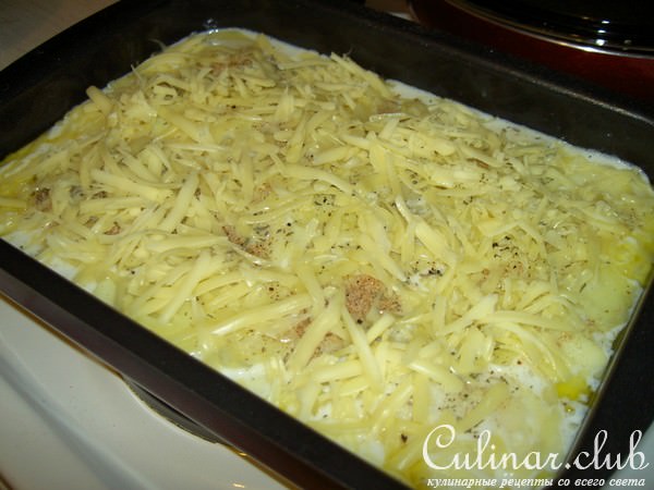 Печеный картофель кассероль