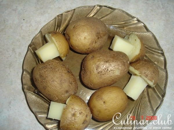 Маслята из картофеля