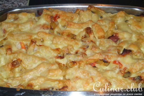макароны запечённые с сыром