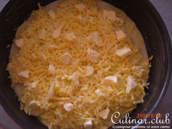 картошка, запеченная с сыром, упрощенный вариант приготовления.