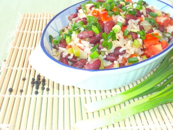 Рис с овощами и фасолью, как замечательный гарнир или как вкуснейшее самостоятельное блюдо
