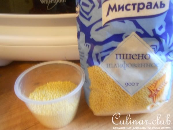 Пшенная каша с клюквой в кашеварке
