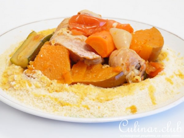 Приготовление крупы кускус в домашних условиях.