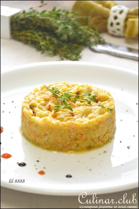 Пюре из чечевицы с овощами и тимьяном. Тест- драйв.