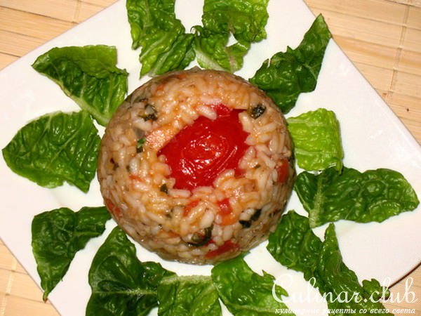Рисовые тимбали с моцареллой(Sformatini di riso alla mozzarella)
