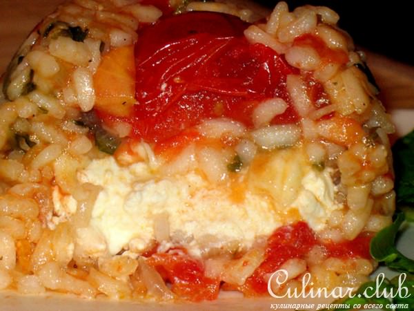 Рисовые тимбали с моцареллой(Sformatini di riso alla mozzarella)