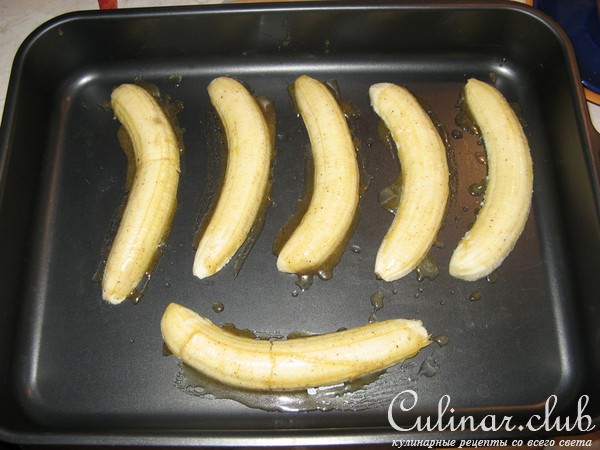 Запеченные бананы с мёдом и корицей