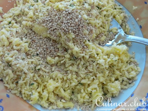 Веер из цукини с картошкой(вариант)