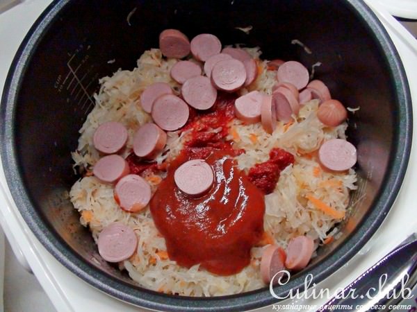 Айнтопф с кислой капустой и копчёными сосисками. Тест-драйв.