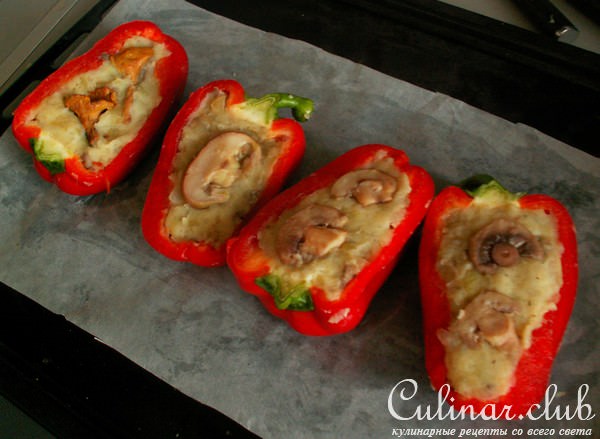 Перцовые чашечки с картофелем