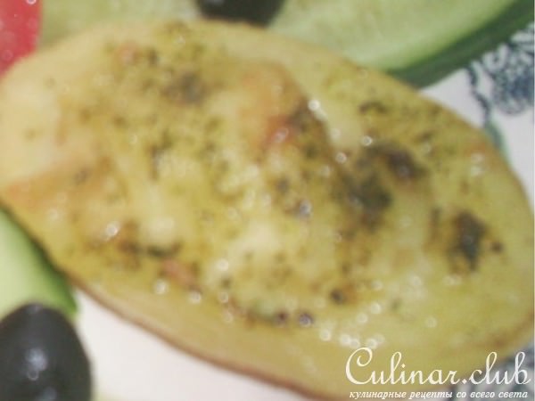 Картошка печенная с чесночным маслом