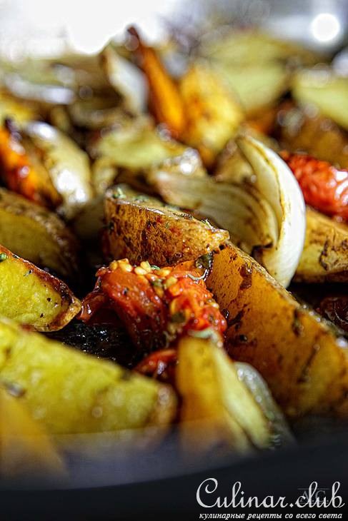 Картофель запеченный с бальзамическим уксусом