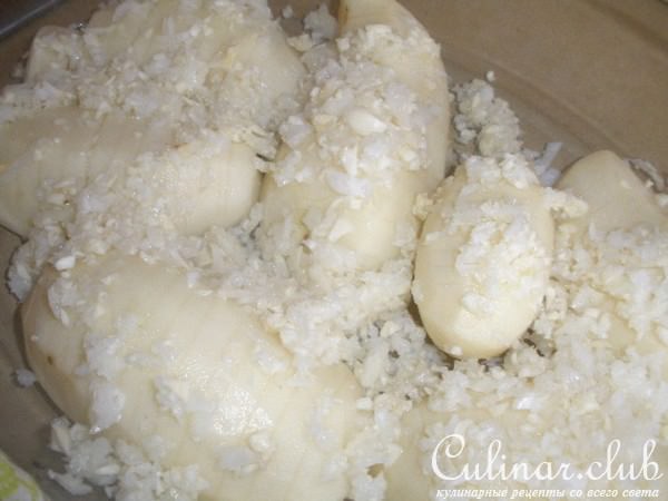 Запеченная картошка с чесноком от жены почтальона