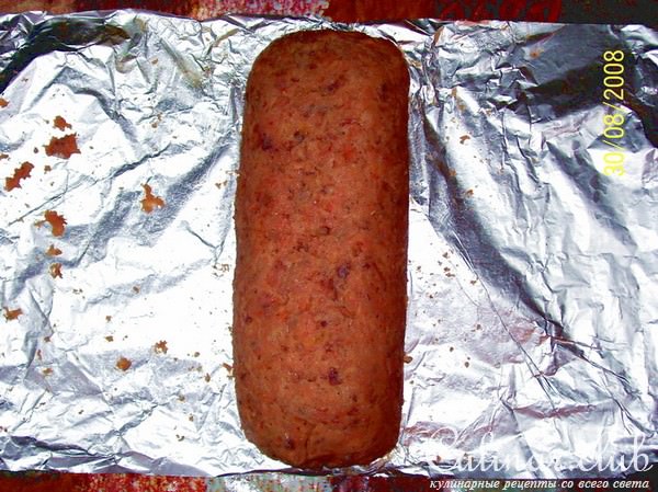 Рулет из горбуши с сыром, яйцом и зеленым луком