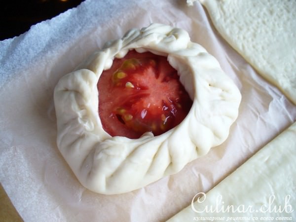Пирожки открытые из духовки ( с капустой )