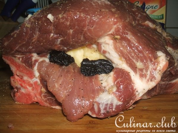 фаршированная свиная шея